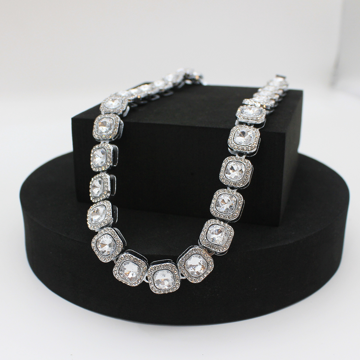 Silver Square Necklace Pendant